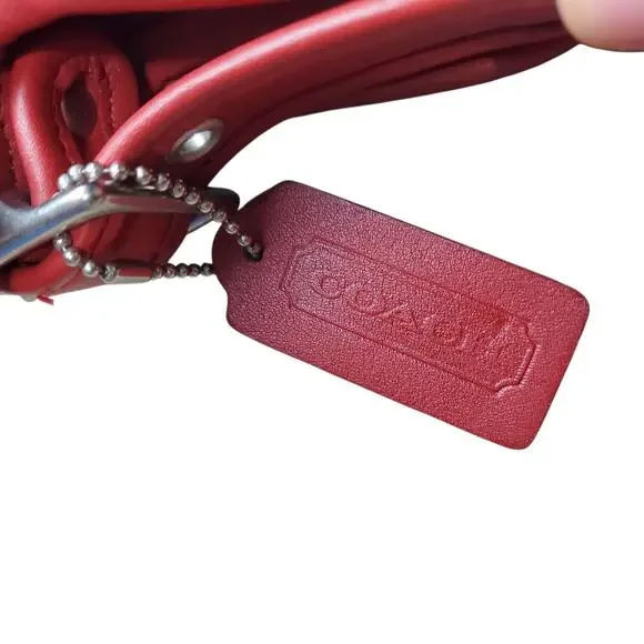 Vintage Coach Red Rambler's Legacy Crossbody Shoulder Bag - 9061 - Picture 3 of 15